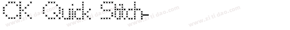 CK Quick Stitch字体转换